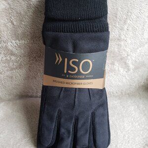 (New) Men's Isotoner Brushed Microfiber Gloves (One Size Fits Most)
